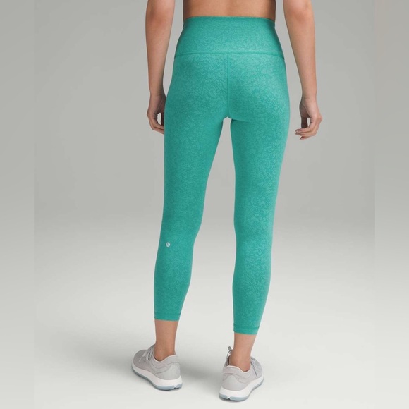 Lululemon Wunder Train High Rise Tight Leggings Blaze Maldives Green Size 0 - Picture 2 of 16